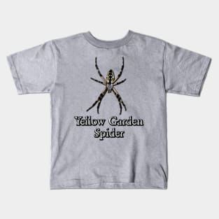 Yellow Garden Spider Kids T-Shirt